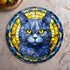 Cat British Shorthair Glass Suncatcher Worktop Saver